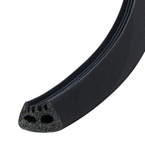 Frost King V27BK Ribbed EPDM Rubber Weatherseal Tape, Black, 5 16  x 9 16  x 10  For Sale - Image 2