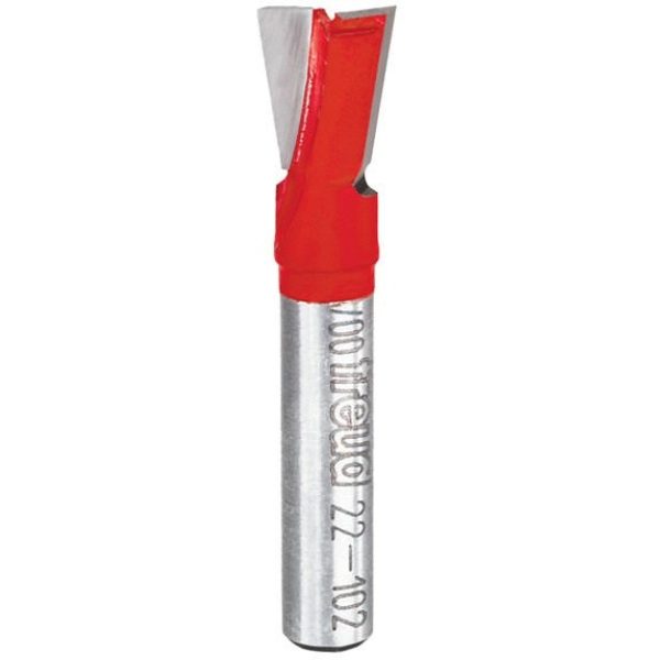 Freud 22-102 Carbide 9-Degree 2-Cutter Dovetail Router Bit, 1 4 inch Shank, 3 8 Inch For Sale