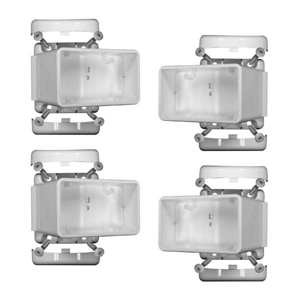 Xpanse 73012492 Select Vinyl Rail Left Right Angle Bracket, White, 4-Count Online Hot Sale