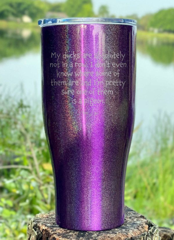 My Ducks Are Absolutely Not in a Row Laser Etched Tumbler Discount - Image 3
