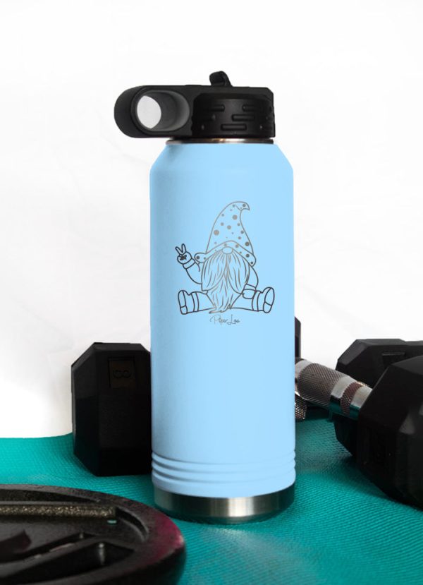 Peace Gnome Water Bottle Online - Image 2