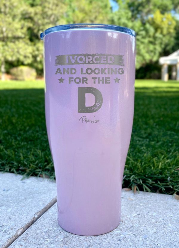 Ivorced- and Looking for the D Laser Etched Tumbler on Sale - Image 2
