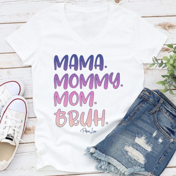 Colorful | Mama Mommy Mom Bruh Graphic Tee Sale - Image 2