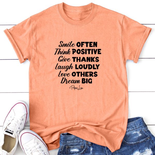 Smile Often Think Positive For Sale
