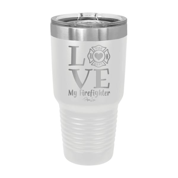 Love My Firefighter Laser Etched Tumbler Discount - Image 3