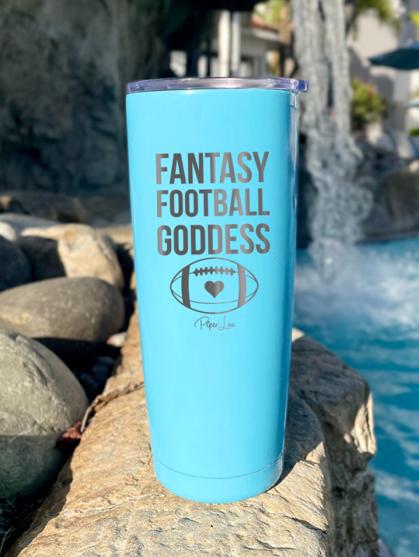Fantasy Football Goddess Laser Etched Tumbler Fashion