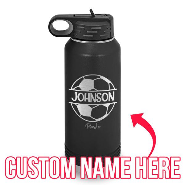 (CUSTOM) Name Soccer Water Bottle Hot on Sale - Image 2