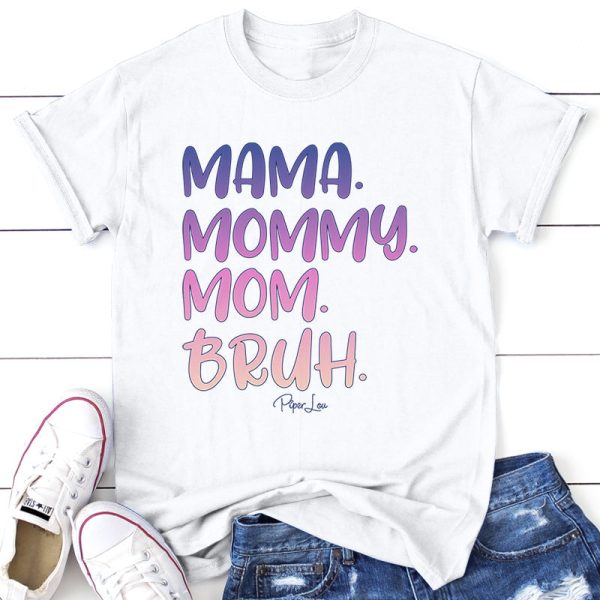 Colorful | Mama Mommy Mom Bruh Graphic Tee Sale