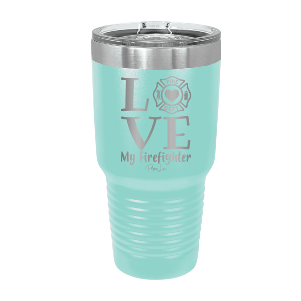 Love My Firefighter Laser Etched Tumbler Discount - Image 5