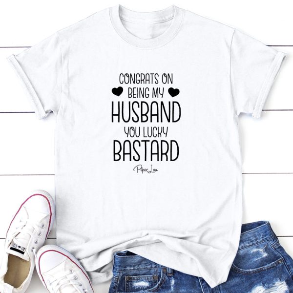 Congrats on Being My Husband You Lucky Bastard Sale - Image 5