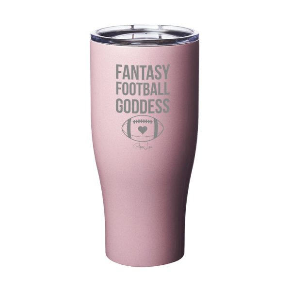 Fantasy Football Goddess Laser Etched Tumbler Fashion - Image 2
