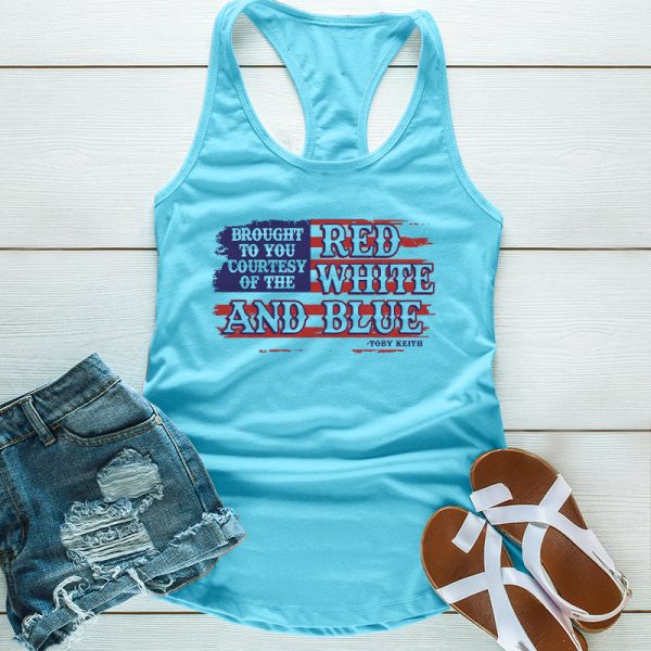 Courtesy Of The Red, White, And Blue Cursive Flag Supply