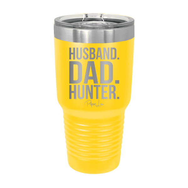 Husband Dad Hunter Laser Etched Tumbler Online now - Image 3
