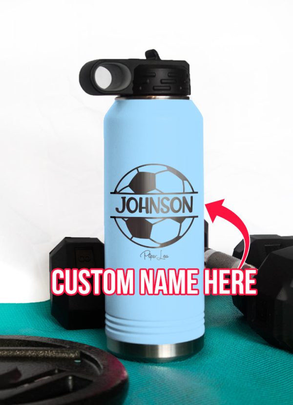 (CUSTOM) Name Soccer Water Bottle Hot on Sale