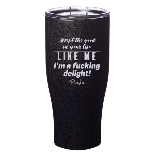 Accept the Good In Your Life Laser Etched Tumbler Online Hot Sale - Image 3