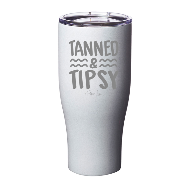 Tanned And Tipsy Laser Etched Tumbler Discount - Image 5