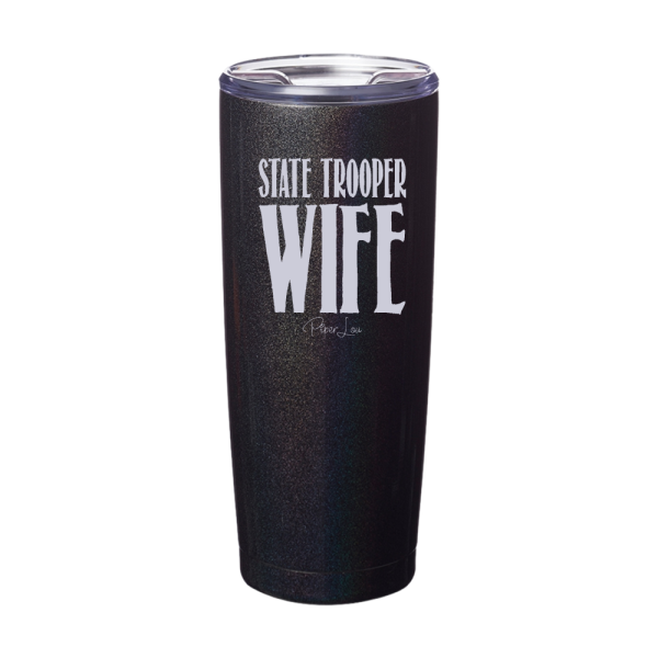 State Trooper Wife Laser Etched Tumbler For Discount - Image 3