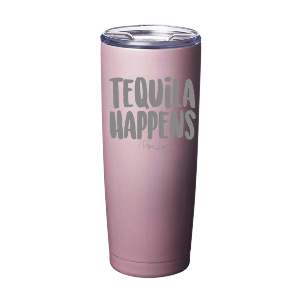 Tequila Happens Laser Etched Tumbler Online Hot Sale - Image 5