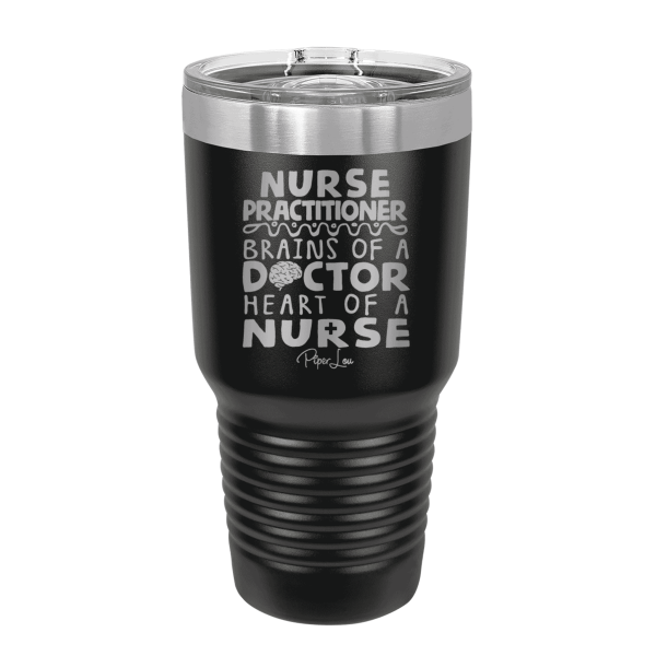 Nurse Practitioner Brains Of A Doctor Laser Etched Tumbler For Sale - Image 2