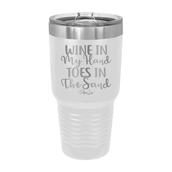 Wine In My Hand, Toes In The Sand Laser Etched Tumbler Fashion - Image 4