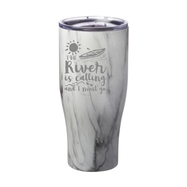 The River Is Calling And I Must Go Laser Etched Tumbler Online now - Image 2