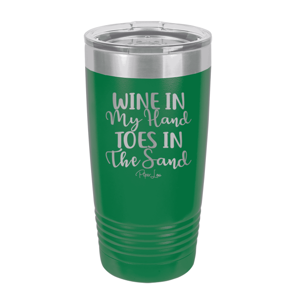 Wine In My Hand, Toes In The Sand Laser Etched Tumbler Fashion - Image 2