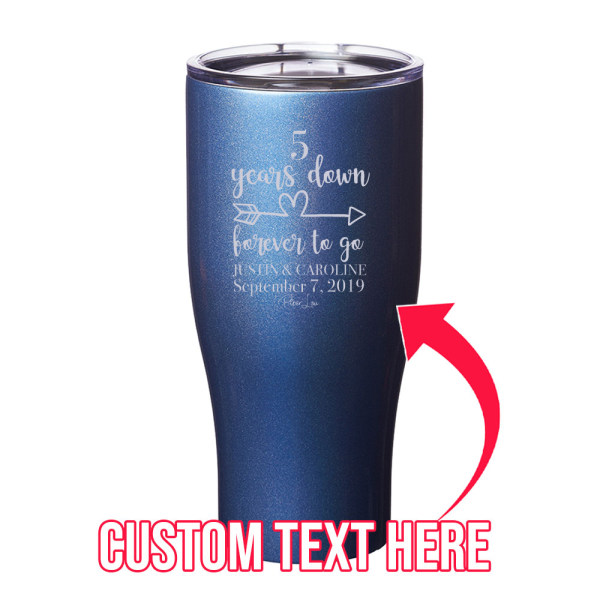 Multiple Years Down Forever To Go (CUSTOM) Laser Etched Tumbler on Sale - Image 4