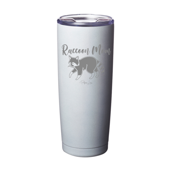 Raccoon Mom Laser Etched Tumbler Hot on Sale - Image 5