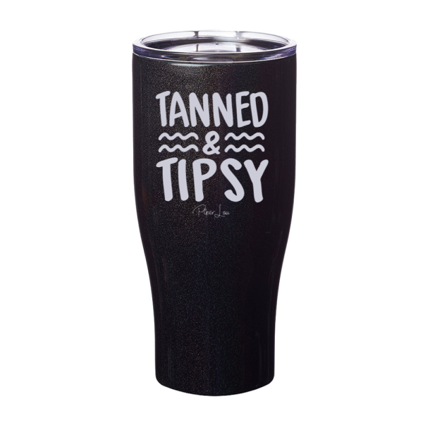 Tanned And Tipsy Laser Etched Tumbler Discount - Image 3